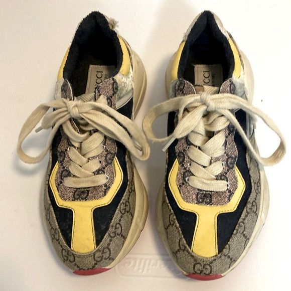 Gucci Shoes - Gucci Authentic Women’s Rhyton GG Sneakers. Size 37 It.